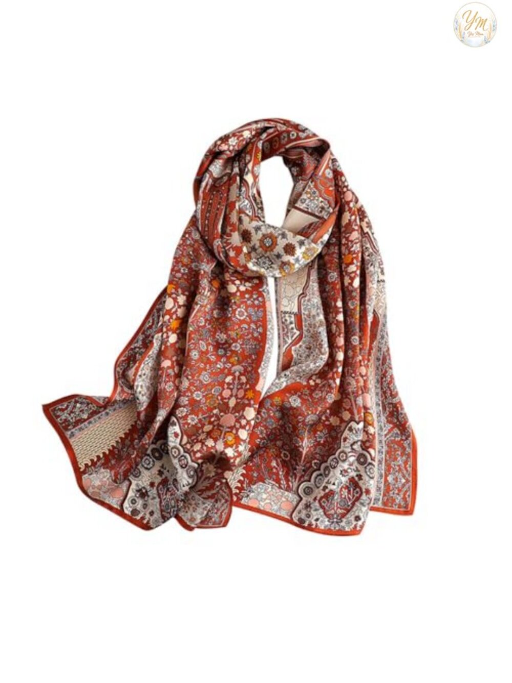 100% Mulberry Silk Long Scarf for Women Large Oblong Shawl Wrap